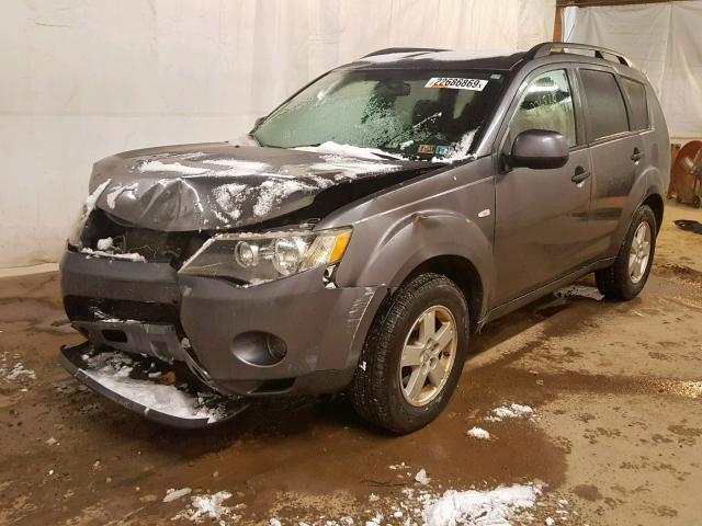 JA4MT31X17U007249 - 2007 MITSUBISHI OUTLANDER GRAY photo 2