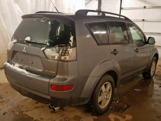 JA4MT31X17U007249 - 2007 MITSUBISHI OUTLANDER GRAY photo 4