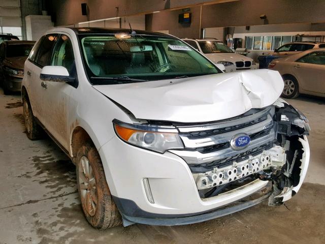 2FMDK3JC2BBB29358 - 2011 FORD EDGE SEL WHITE photo 1