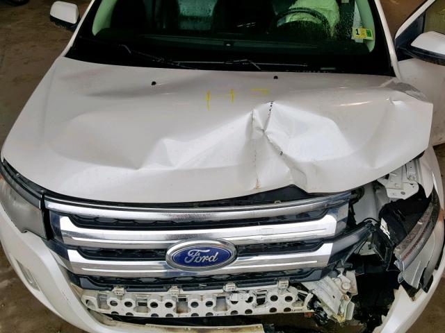 2FMDK3JC2BBB29358 - 2011 FORD EDGE SEL WHITE photo 7