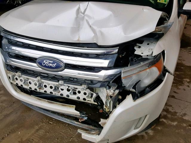 2FMDK3JC2BBB29358 - 2011 FORD EDGE SEL WHITE photo 9