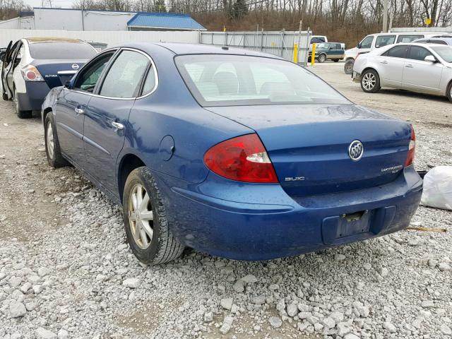 2G4WD532651245837 - 2005 BUICK LACROSSE C BLUE photo 3