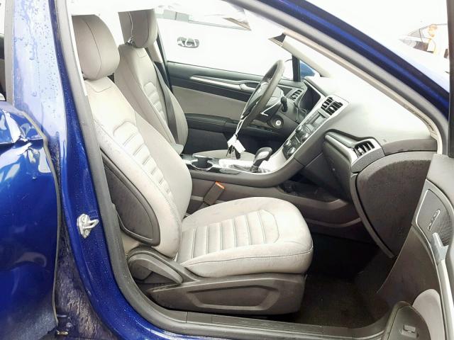 1FA6P0G74E5368349 - 2014 FORD FUSION S BLUE photo 5