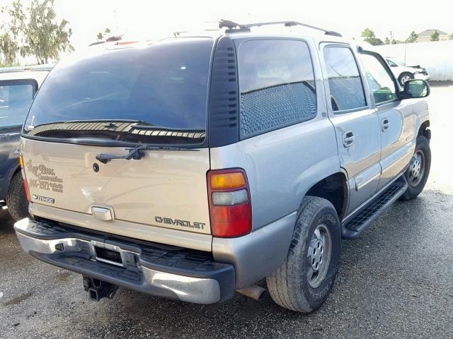 1GNEK13Z22R168406 - 2002 CHEVROLET TAHOE K150 BEIGE photo 4