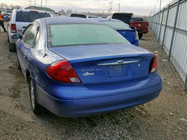 1FAFP55U63G190189 - 2003 FORD TAURUS SES BLUE photo 3