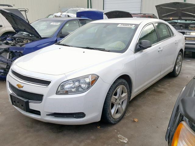 1G1ZB5E19BF395935 - 2011 CHEVROLET MALIBU LS WHITE photo 2