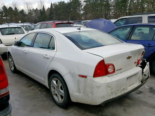 1G1ZB5E19BF395935 - 2011 CHEVROLET MALIBU LS WHITE photo 3