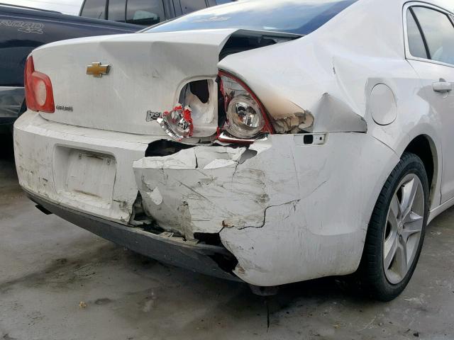1G1ZB5E19BF395935 - 2011 CHEVROLET MALIBU LS WHITE photo 9