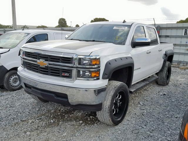 3GCPCREC1EG440504 - 2014 CHEVROLET SILVERADO WHITE photo 2