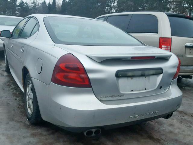 2G2WS522X41253504 - 2004 PONTIAC GRAND PRIX SILVER photo 3