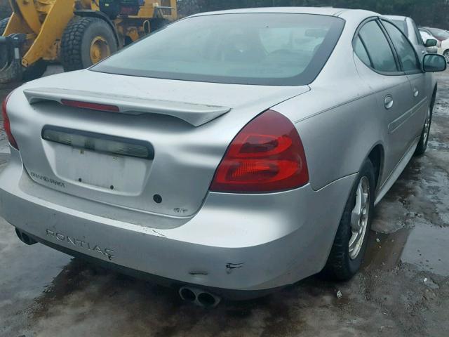 2G2WS522X41253504 - 2004 PONTIAC GRAND PRIX SILVER photo 4