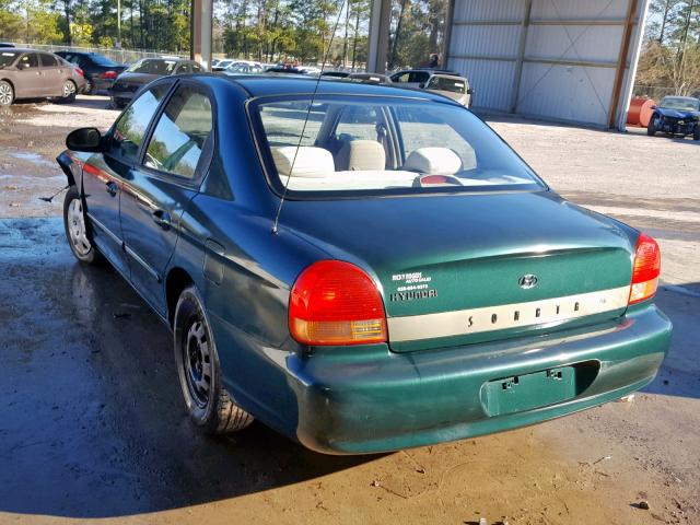 KMHWF25S4XA050432 - 1999 HYUNDAI SONATA GL GREEN photo 3