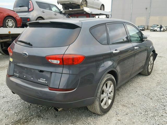 4S4WX85D774408834 - 2007 SUBARU B9 TRIBECA GRAY photo 4