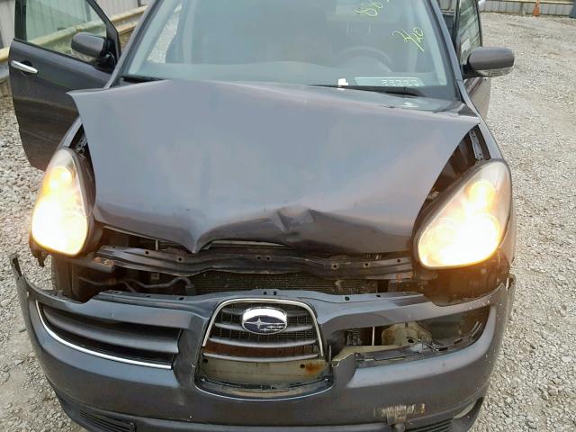 4S4WX85D774408834 - 2007 SUBARU B9 TRIBECA GRAY photo 7