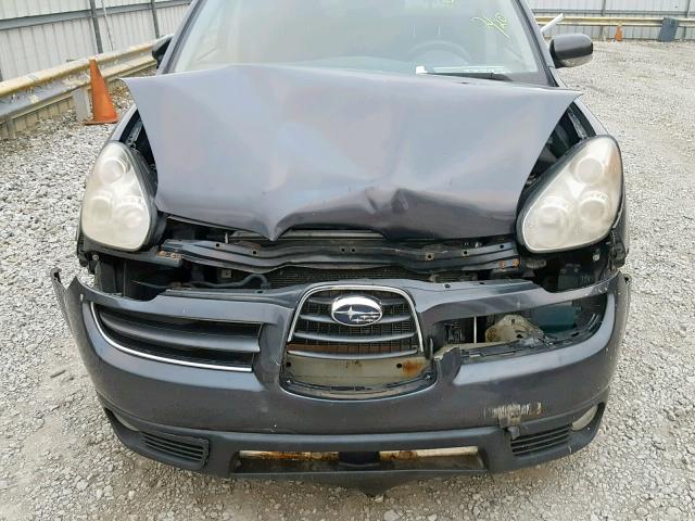 4S4WX85D774408834 - 2007 SUBARU B9 TRIBECA GRAY photo 9