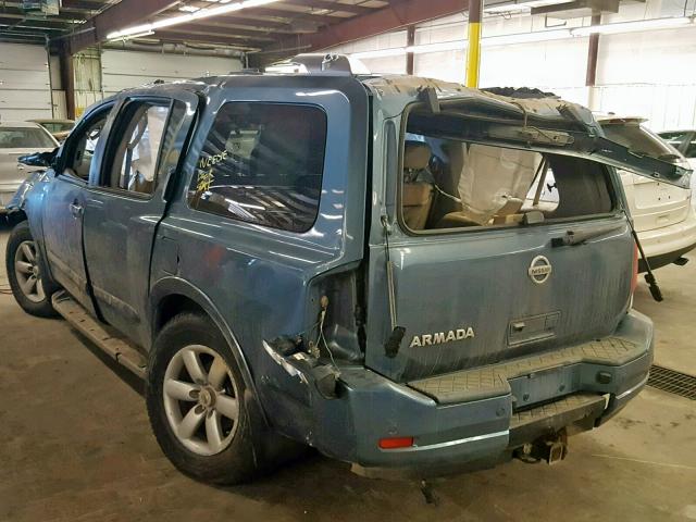 5N1AA0NC2BN622220 - 2011 NISSAN ARMADA SV BLUE photo 3