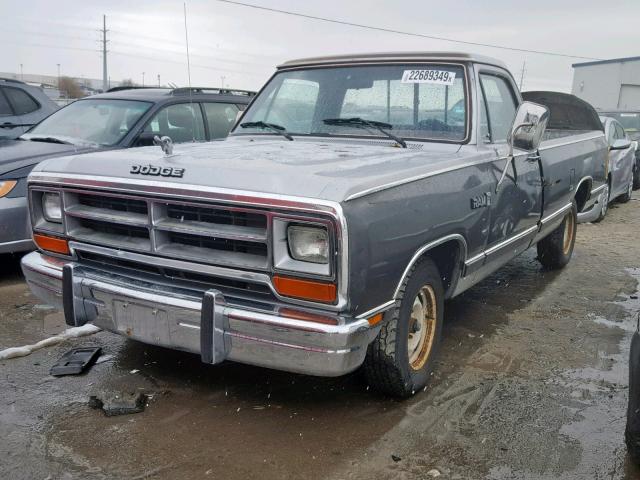 1B7HD14T3GS039827 - 1986 DODGE D-SERIES D Boz foto 2