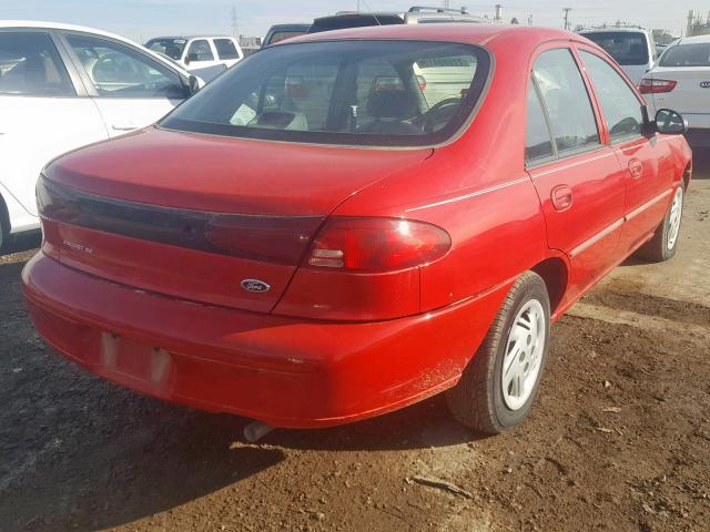 3FAFP13P92R108176 - 2002 FORD ESCORT RED photo 4