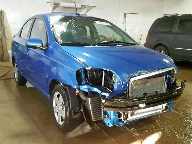 KL1TD56E79B616126 - 2009 CHEVROLET AVEO LS BLUE photo 1