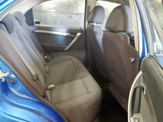 KL1TD56E79B616126 - 2009 CHEVROLET AVEO LS BLUE photo 6