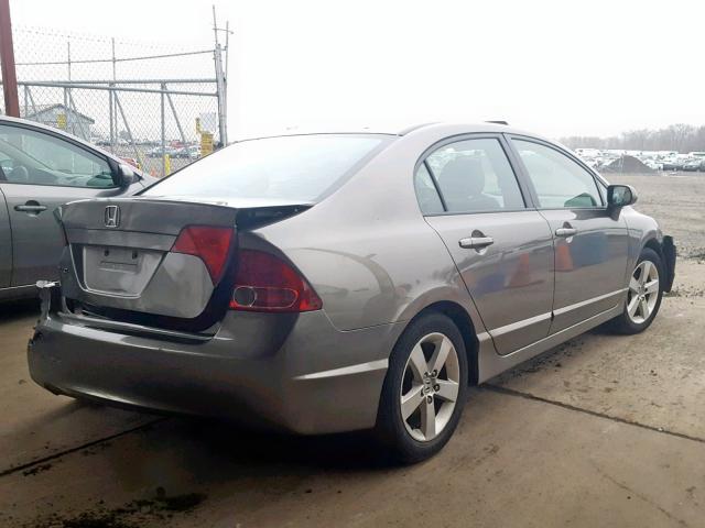 2HGFA15848H305845 - 2008 HONDA CIVIC EX GRAY photo 4