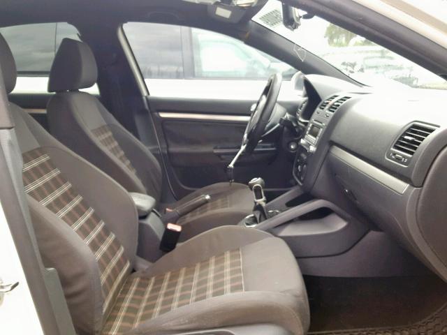 3VWDJ71K29M043172 - 2009 VOLKSWAGEN GLI 白色 照片 5