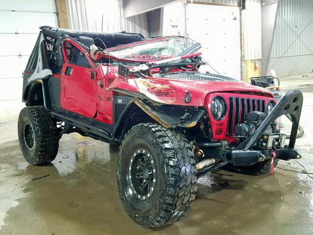 1J4FA44S55P383307 - 2005 JEEP WRANGLER / RED photo 1