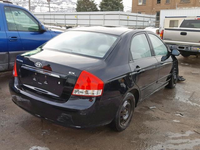 KNAFE222995643644 - 2009 KIA SPECTRA EX BLACK photo 4