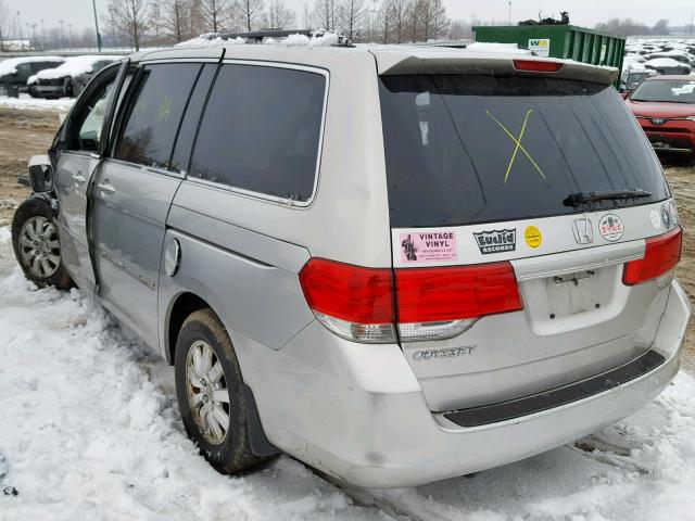 5FNRL38438B002264 - 2008 HONDA ODYSSEY EX SILVER photo 3