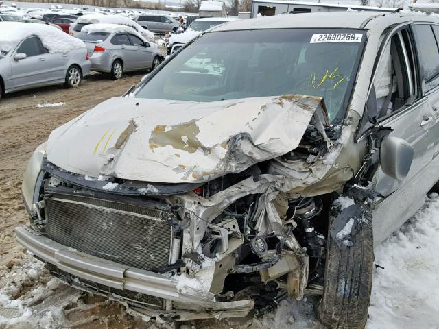 5FNRL38438B002264 - 2008 HONDA ODYSSEY EX SILVER photo 9