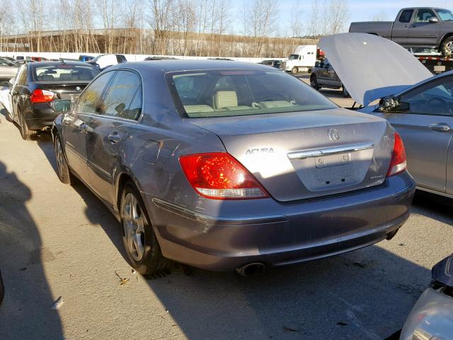 JH4KB16657C002760 - 2007 ACURA RL BROWN photo 3