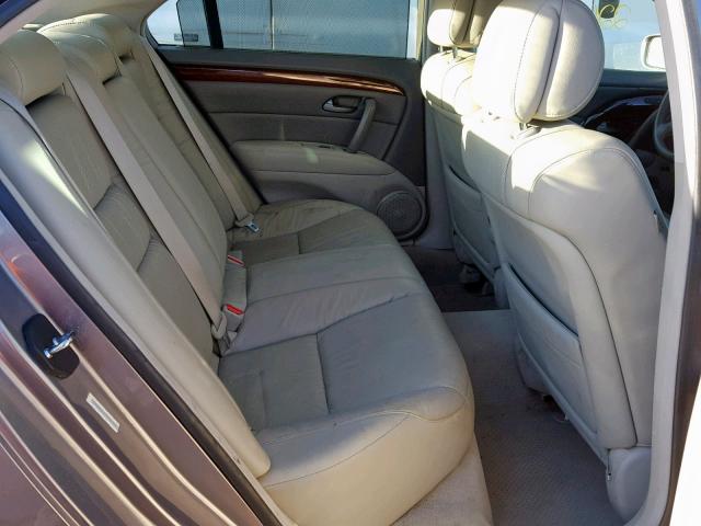 JH4KB16657C002760 - 2007 ACURA RL BROWN photo 6