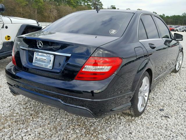 WDDGF4HB2EG171976 - 2014 MERCEDES-BENZ C 250 BLACK photo 4