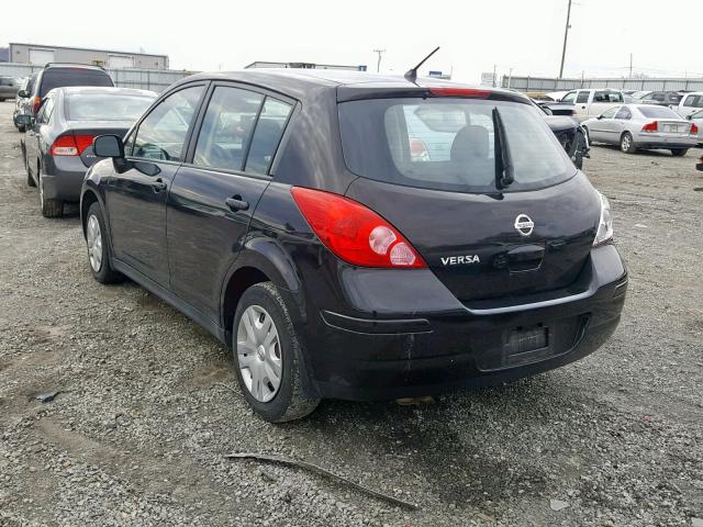 3N1BC1CP4BL487131 - 2011 NISSAN VERSA S BLACK photo 3