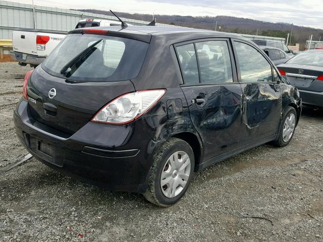 3N1BC1CP4BL487131 - 2011 NISSAN VERSA S BLACK photo 4