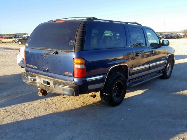 1GKFK16T51J286939 - 2001 GMC YUKON XL K BLUE photo 4