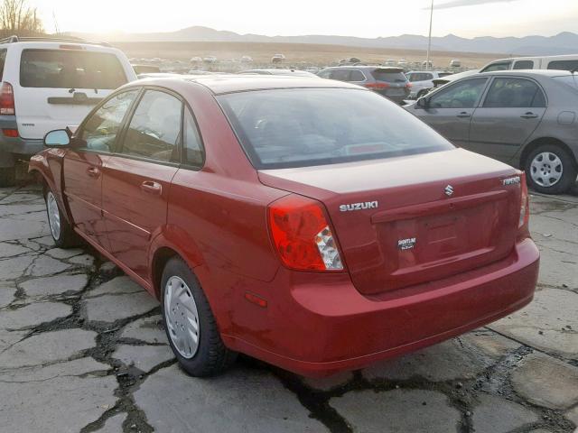 KL5JD56Z26K389769 - 2006 SUZUKI FORENZA RED photo 3