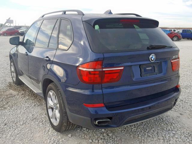 5UXZV8C57BL417422 - 2011 BMW X5 XDRIVE5 BLUE photo 3