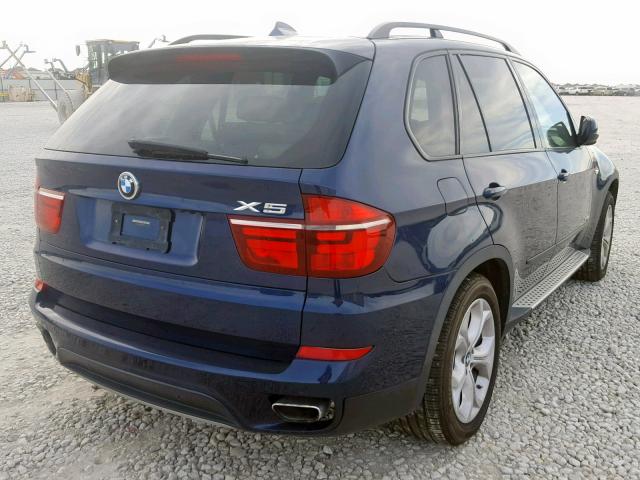 5UXZV8C57BL417422 - 2011 BMW X5 XDRIVE5 BLUE photo 4