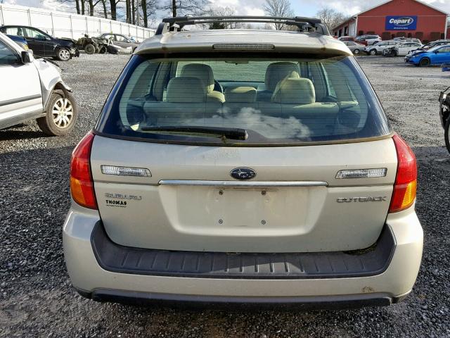 4S4BP61C777335592 - 2007 SUBARU LEGACY OUT BEIGE photo 10