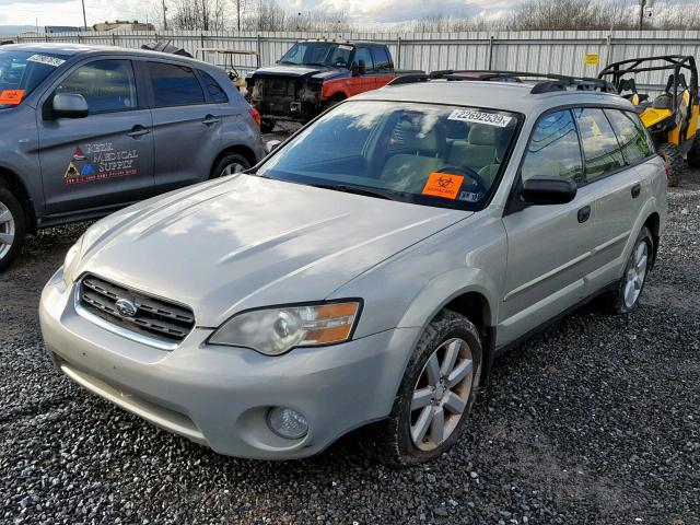 4S4BP61C777335592 - 2007 SUBARU LEGACY OUT BEIGE photo 2