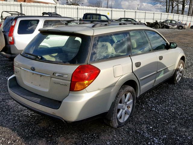 4S4BP61C777335592 - 2007 SUBARU LEGACY OUT BEIGE photo 4