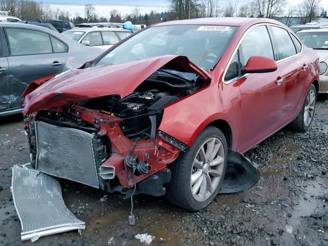 1G4PP5SK3E4238328 - 2014 BUICK VERANO RED photo 2