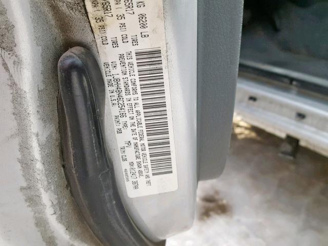 1J8HH48N46C254166 - 2006 JEEP COMMANDER ვერცხლისფერი ფოტო 10