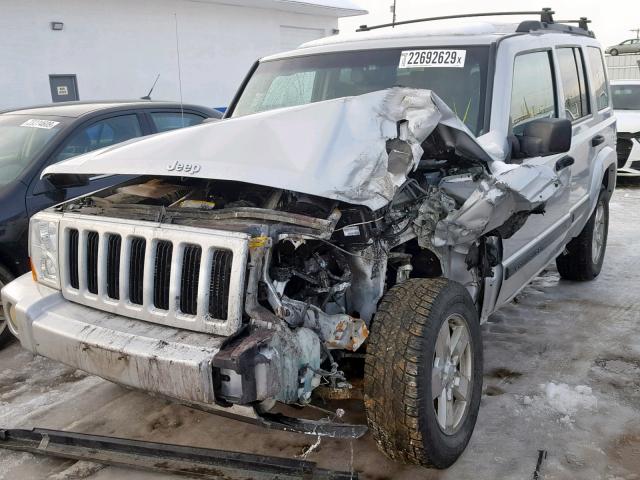 1J8HH48N46C254166 - 2006 JEEP COMMANDER ვერცხლისფერი ფოტო 2