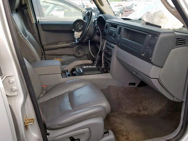 1J8HH48N46C254166 - 2006 JEEP COMMANDER ვერცხლისფერი ფოტო 5