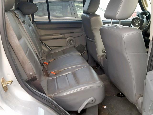 1J8HH48N46C254166 - 2006 JEEP COMMANDER ვერცხლისფერი ფოტო 6