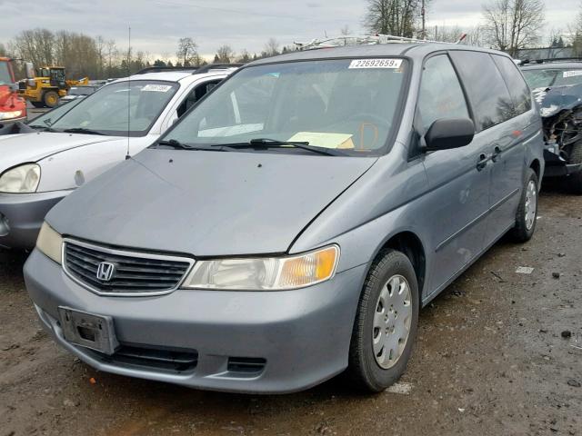 2HKRL1853YH537240 - 2000 HONDA ODYSSEY LX GRAY photo 2