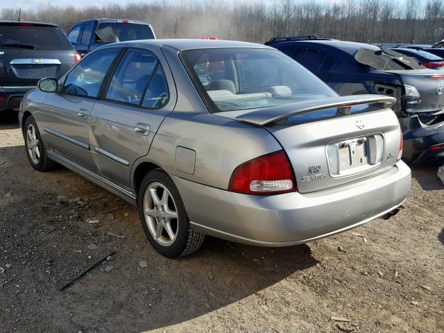 3N1BB51DX1L108649 - 2001 NISSAN SENTRA SE TAN photo 3