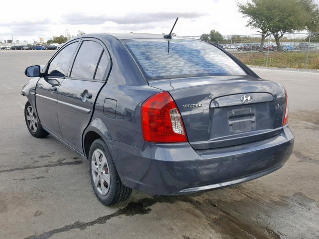 KMHCN4AC7BU609429 - 2011 HYUNDAI ACCENT GLS GRAY photo 3